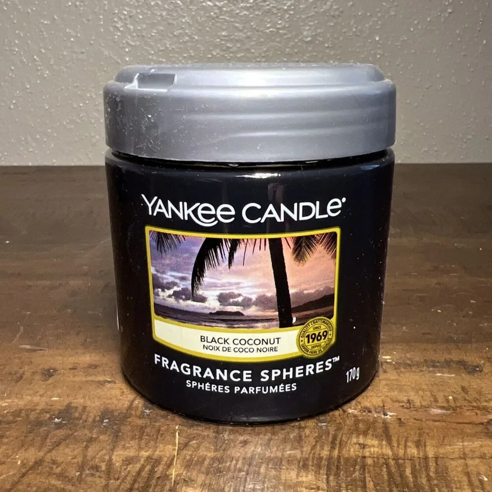 Lot of 2 Yankee Candle Fragrance Spheres Black Coconut Flameless New Sealed
